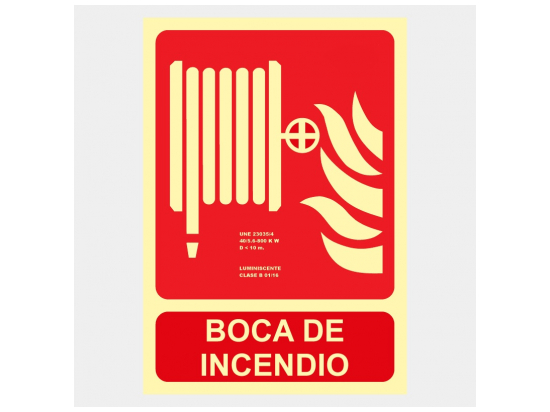 SEÑAL BOCA DE INCENDIO BIE (B. I. E. ) 