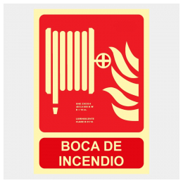 SEÑAL BOCA DE INCENDIO BIE (B. I. E. ) 